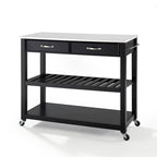 Küchenwagen zur Zubereitung mit Granitplatte - 43W x 17T x 35H