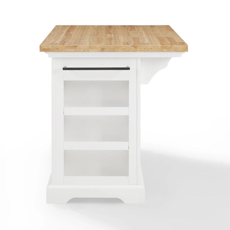 Wood Top Kitchen Island with Storage - 50 W x 32 D x 36 H