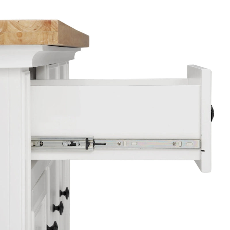 Wood Top Kitchen Island with Storage - 50 W x 32 D x 36 H