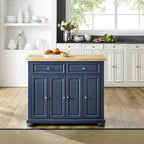 Isla de cocina con superficie de madera - 42 W x 18 P x 36.36 H