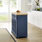Isla de cocina con superficie de madera - 42 W x 18 P x 36.36 H