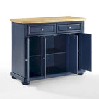 Isla de cocina con superficie de madera - 42 W x 18 P x 36.36 H