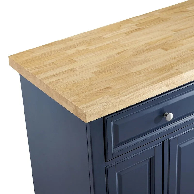 Kitchen Island with Wood Top - 42 W x 18 D x 36.36 H