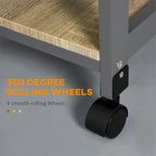 Rolling Kitchen Cart with Drawer and Removable Serving Trays