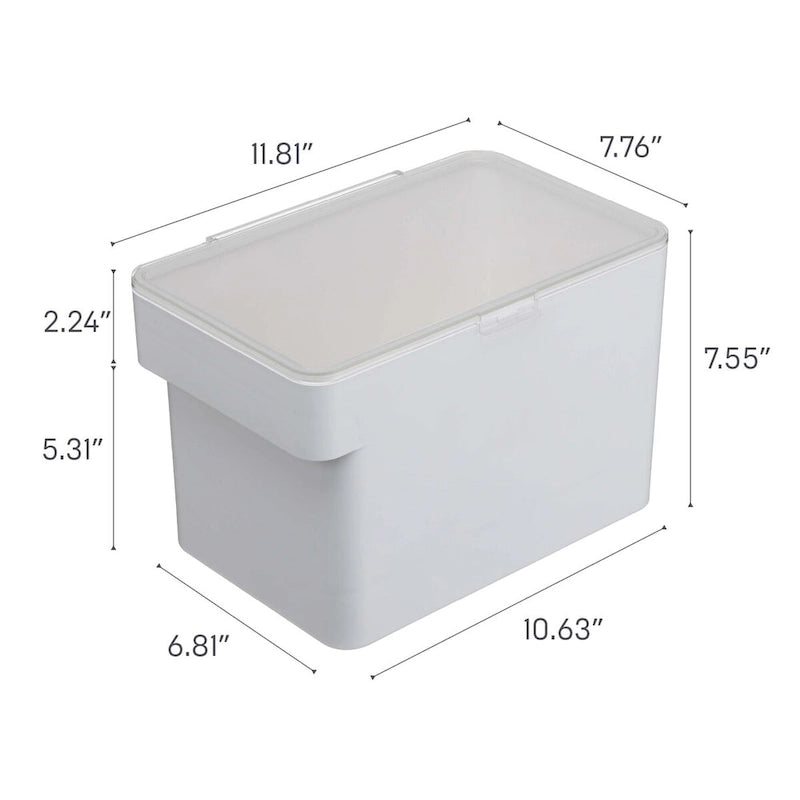 Airtight Polypropylene Pet Food Container with Scoop, Medium, 8 lb