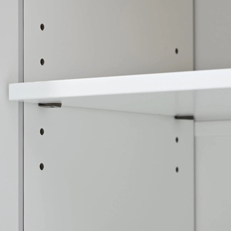 Rolling Kitchen Cart with Rubberwood Drop-Leaf Top and Storage