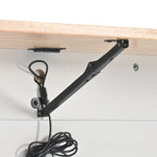Carrito de cocina con ruedas, superficie abatible de madera de caucho y almacenamiento